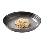 Isolated image of Encore chicken with duck dog food jelly on a plate
