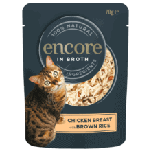 Chicken Breast with Brown Rice in Broth Pouch