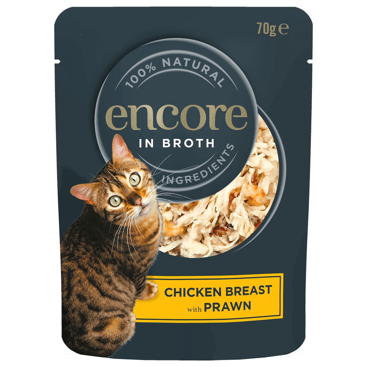cat food pouch chicken with prawn