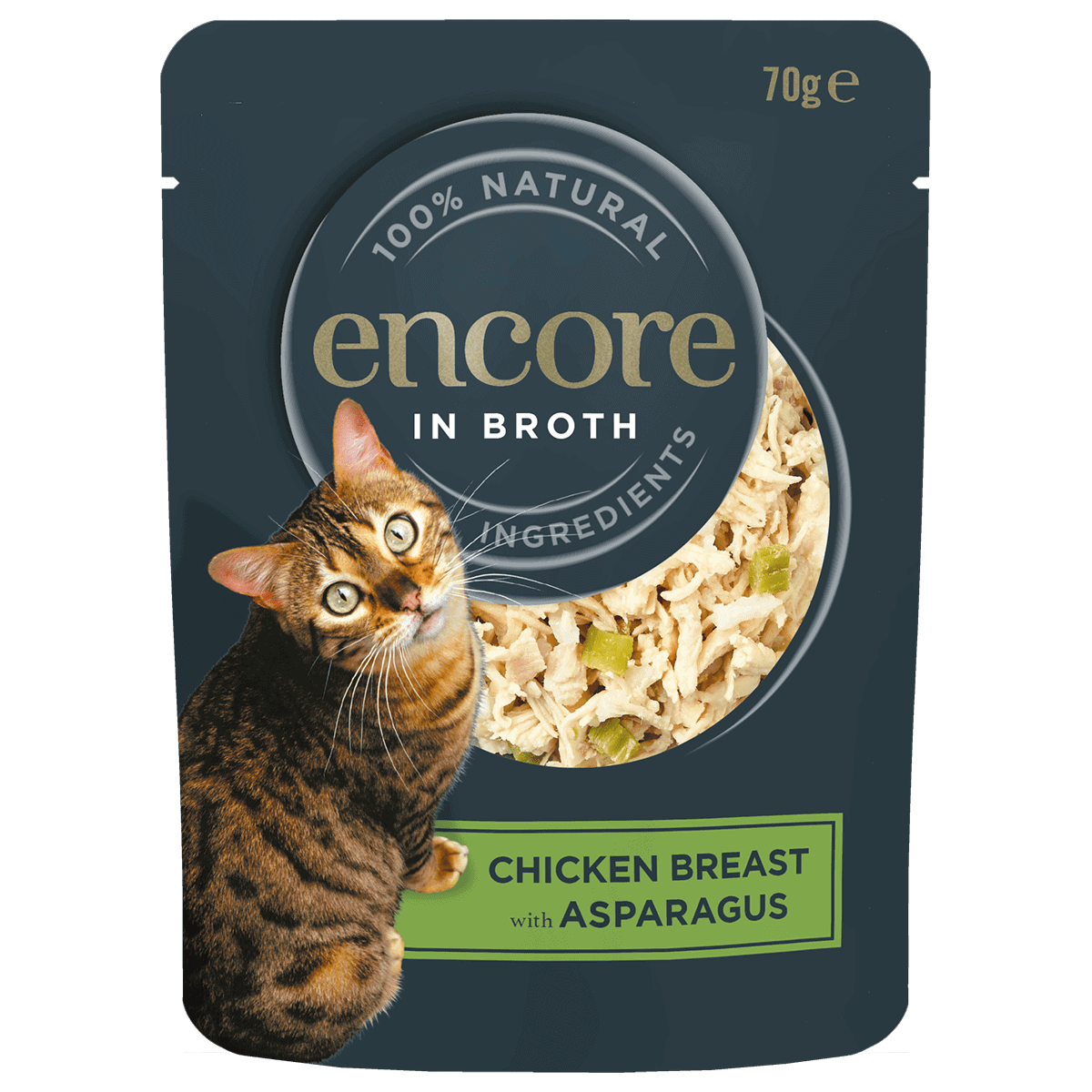 cat food pouch chicken with asparagus
