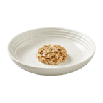 Isolated image of a plate of mackerel cat food with tuna and seabream