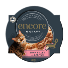 Tuna Fillet with Salmon in Gravy Pot